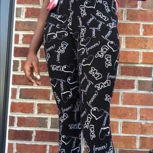 Black and white leggings